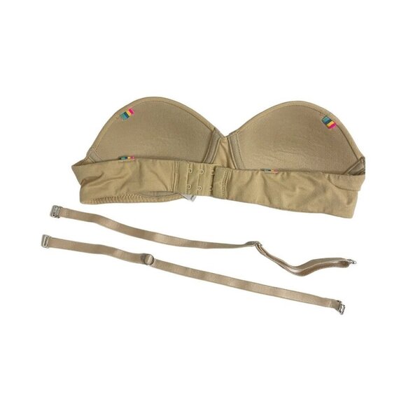 MAIDENFORM Womens 34A Nude Padded Underwire Push-Up Bra Removable Straps - Picture 3 of 4